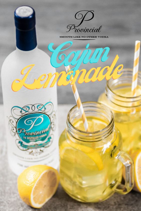 Glass of vodka with lemons 