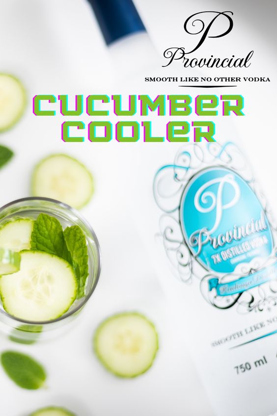 Vodka with Cucumbers served 