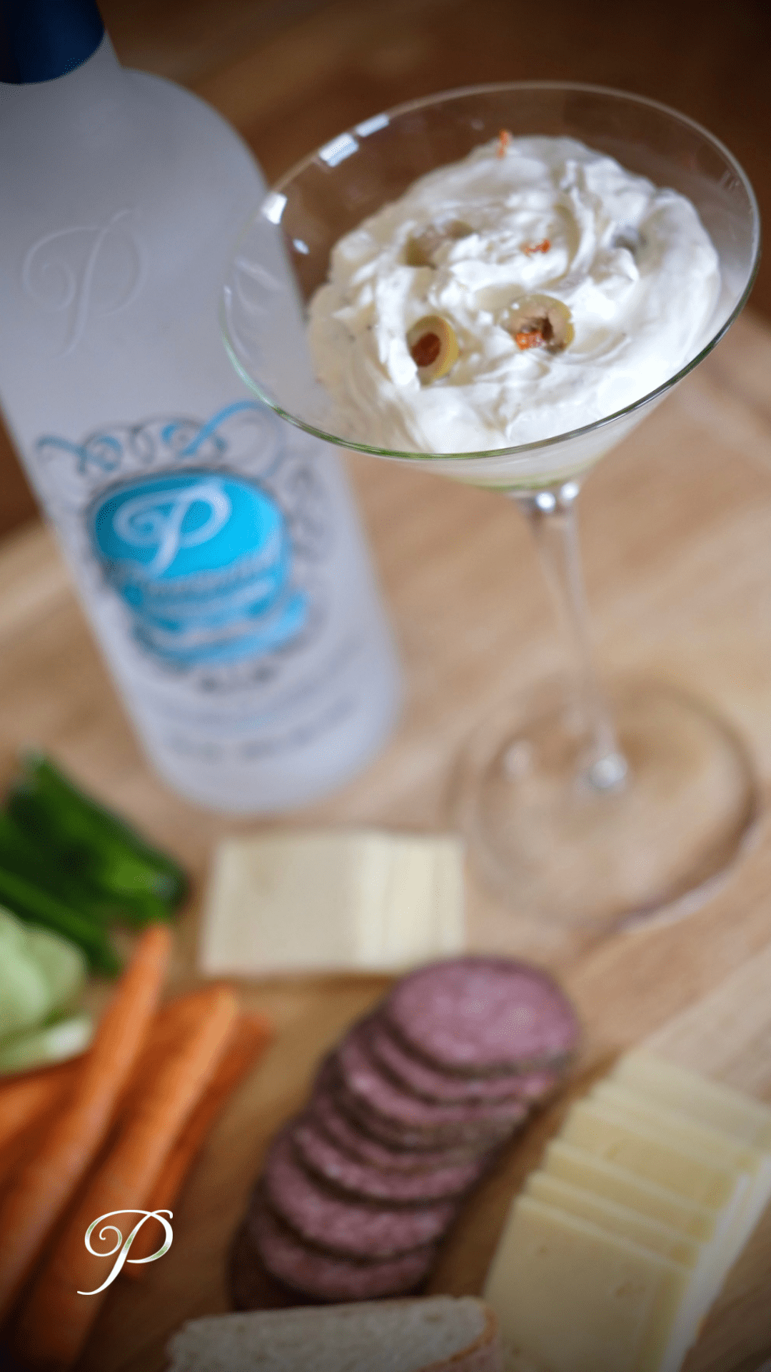 Vodka Martini Cheese Dip